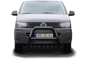 HANSEN STYLING PARTS Frontschutzbügel SCHWARZ ø 76mm mit Unterfahrschutz mit EG-Typengenehmigung/ABE~