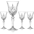 DIAMANTE Chatsworth Wine Glasses - Made from Premium Lead Free Crystal - Set of 4