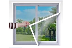 EMENAR 50x70cm,Fliegengitter Fenster, Fliegengitter für Fenster DIY Verhindert das Eindringen von Insekten/Fliegen/Moskitos