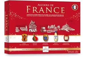 DUPLEIX Abtey – Boîte Royal des Lys 250g – Chocolats fins à la Liqueur – Alcools de France