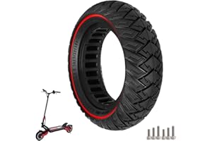 Prodrocam 10 x 3/255 x 80 (80/65-6) Pneu Plein, 10 Pouces Pneus de Remplacement pour Joyor Y8-S/KuKirin G2 Max/Kugoo M4 Pro Trottinette électrique (Rouge)