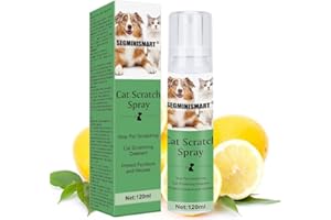 SEGMINISMART Spray anti-griffure pour chat, Spray Dissuasif Chats, Cat Training Spray, Spray Anti-Griffure, Idéal pour les chatons – Protège vos biens (rideaux, canapés, tapis, meubles, pieds de tables)