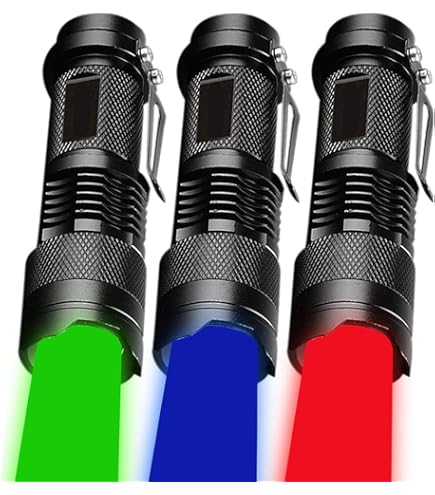 MODOAO 3-Pack Red LED Pen Flashlights - Small Pocket Torch, Waterproof, With Clip For Night Work & Astronomy