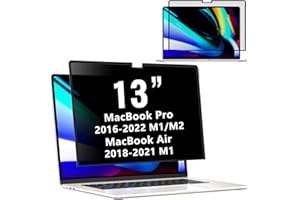 ZOEGAA MacBook Air 13 inch Privacy Screen (2018~2021,M1), Privacy Screen MacBook Pro 13 inch(2016~2023), Removable & Reusable Laptop Privacy Screen and Anti-Spy Anti-Blue Light Anti-Glare Protector