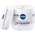 NIVEA Repair & Care Parfümfrei Creme, feuchtigkeitsspendende & nicht fettende Körpercreme, schnell einziehende Lotion mit Pan