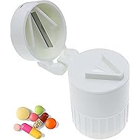 Macinino Per Pillole Zeayebsr - Tritapillole 3 In 1 Con Separatore, Polverizzatore E Portapillole - Foto 6