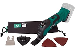 VONROC Herramienta multifunción inalámbrica VPower 20V (sin batería) – Incl. accesorios y una bolsa para guardar la herramienta