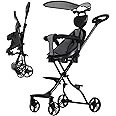 Beauenty Lightweight Travel Stroller, Kids Travel Stroller, Autofold Baby Stroller with Adjustable Multi-Position Seat and Awning(Style 3)