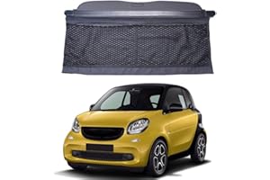 SANJIAOJIA Auto Laderaumabdeckung Kofferraumabdeckung Rollo für Smart fortwo 2015-2020, Kofferraum Schutz Abdeckung Ablagen Einziehbare Cargo Aufbewahrung Ausziehbar Rollo Innere ZubehöR