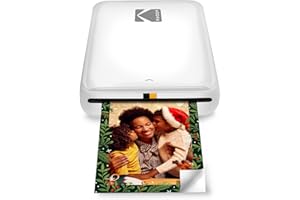 KODAK Step Instant Smartphone Photo Printer - Portable Mini Color Wireless Mobile Printer - Zink 2x3 Inch Sticky-Back Photos - Bluetooth Compatible with iOS & Android Devices - Fun Editing App - White