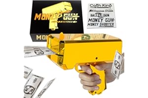Money Gun Shooter - RUVINCE Money Gun for Movies, Real Look, Prop Gun, Make It Rain, Handheld Money Gun for Games, Movies, Party