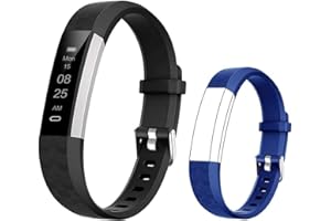 BIGGERFIVE Orologio di monitoraggio dell'attività per bambini, ragazzi, ragazze, adolescenti, contapassi, monitoraggio del sonno, contacalorie, sveglia vibrante, impermeabilità IP67, nero/blu