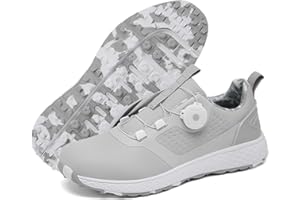 Solamni Mens Golf Shoes Waterproof Golf Footwear Professional Anti-Slip Outdoor Casual Golf Trainning Sneakers