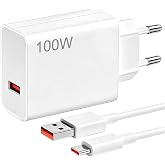 100W Charger and USB C Cable for Poco F8 Pro F8 Ultra 17 Pro MAX 5G | Turbo Fast Charging Mobile Charger Adapter Plug and Typ