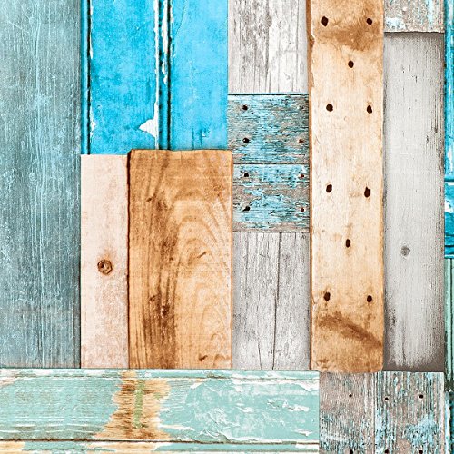 1,4m² Wachstuchtischdecke „Patchwood multi“ Schutzdecke PVC abwaschbar in 140cm Breite (Meterware) - 2