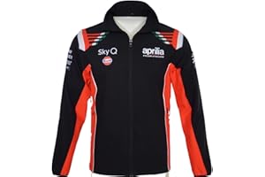 RHSH AAABX Veste à Capuche Combinaison de Course Cardigan pour apr-Ilia Sweat-Shirt zippé pour Hommes Vêtements de Cyclisme Moto Filles