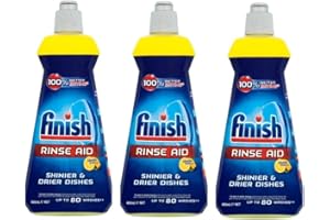 MARS, INCORPORATED 3 x 400ml Rinse & Shine Aid Lemon Sparkle Scent Protects Against Cloudiness