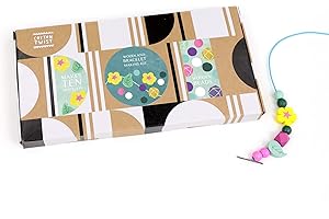 COTTON TWIST Kids Woodland Bracelet Making Craft Kit - Children Creative Beading Jewellery Designing Play Set - Suitable for 3-8 Years