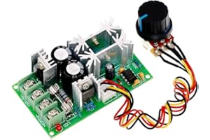 Treadax 12V DC Motor Speed Controller 24V 36V 48V 20A Switch High Power Drive Module Adjustable Speed PWM Electronic Governor Controller Regulation