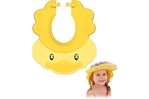 Briocht Baby Shower Cap Shield, Adjustable Visor Hat for Kids, Eye & Ear Protection, Toddler Bathing Rinser for Hair Washing, Comfortable and Safe for Children