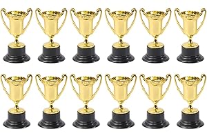 TOYANDONA 12 Pièces Médaille D' Or Trophée Tasses Petite Maison des Trophées De Table Décors Concours Récompenses pour des Cadeaux Accessoires Récompenses Gagner des Prix des Concours pour