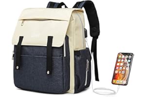 Kono Nappy Changing Backpack Waterproof Multi Compartment Large Capacity Mummy Diaper Backpack with USB Charging Port