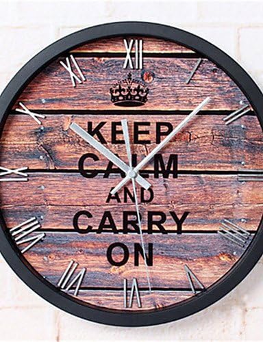 GXS/ World War II Motivational Poster Stereo Wall Clock , brown
