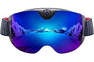 OHO SUNSHINE OhO Camera Ski Goggles, 4K Camera Snowboard Goggles with Adjusted View of Camera Recroding