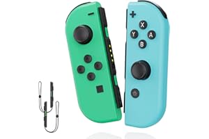 Shiptree Mando Switch, Set 2 Mandos Switch Inalambrico para Switch/Switch Lite/Switch OLED con Wake Up/Gyro Axis/Dual Vibración, Plug and Play