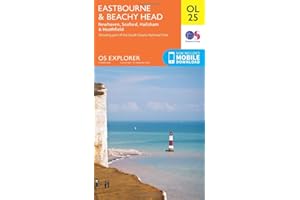 Eastbourne & Beachy Head Map | Newhaven, Seaford, Hailsham & Heathfield | Ordnance Survey | OS Explorer Map OL25 | England | Walks | Hiking | Maps | Adventure