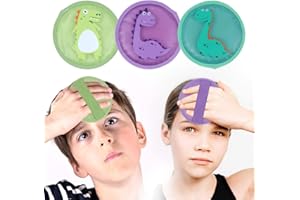 Hilph Poche de Glace en Gel Froid Réutilisable pour Enfant, Thérapie par Compresse Froide et Chaude Kid avec Dos Peluche Douce et Sangle pour Blessures des Enfants, Soulagement Douleur - 3 Paquet