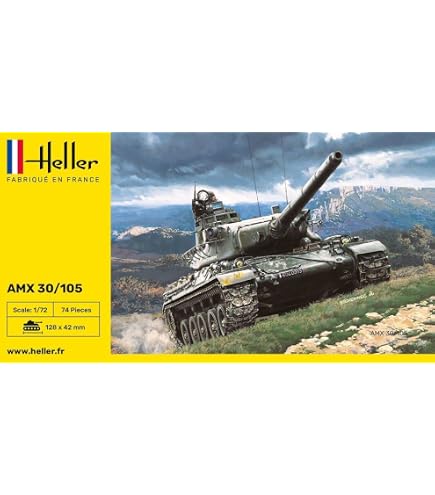 Heller – Maquette Char SOMUA Au 1/72ème – Plastique à Assembler, Dimensions 73x29 Mm – Modélisme Militaire