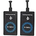 Bewinner 2Pcs USB C Wireless Charging Receiver, Fast Charging Slim Type C Qi Wireless Receiver Chip for USB C Phones, Wireless Charging Module with Self Adhesive Silicone