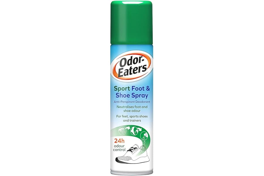 Odor-Eaters, 24 Hour Odour Destroying Antiperspirant Foot and Shoe Spray for Sport Shoes, 150 ml