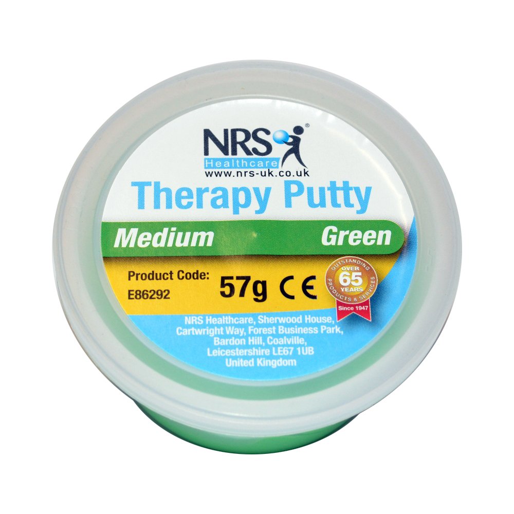 NRS Healthcare Resistance Therapy Putty E86292 Green Medium 57g eBay