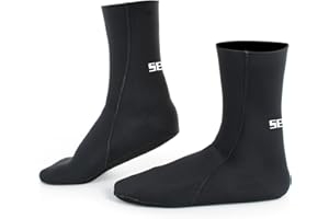 Seac Standard Hd, Calzari in Neoprene foderato, da 2,5 e 5 mm