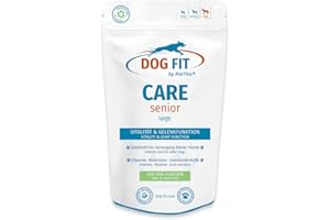 DOG FIT by PreThis® Care Senior I Nutrients for Older Dogs Plus Joint & Vertebral Protection I Food Supplement Free from Additives I Large