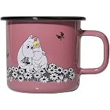 Muurla Mumin Retro Becher Aus Emaille – Hellblau, 250 Ml, Spülmaschinenfest, Für Kalte & Warme Getränke