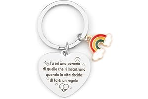 IRRIGAO Portachiavi Ispiratore Per Regali Di Laurea Regalo Amica Speciale Regalo Sorella Natale Regalo Sorella Compleanno Regalo Sorella Regalo Amica Natale Regali Collega Compleanno Regalo Laurea Uomo Donna