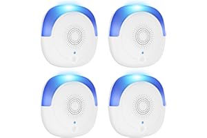 HENAKMSL Ultraschall Schädlingsbekämpfer 4 Stück Elektronische Maus Abwehrmittel für Innenräume Still Rattenabschreckung Plug In für Mäuse, Schaben, Ameisen, Moskitos, Nagetier, Harmlos für Haustiere Menschen