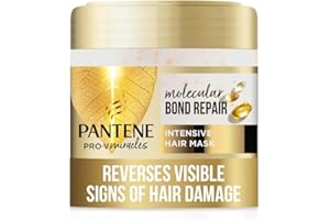 Pantene Molecular Bond Repair Intensive Hair Mask with Biotin 300ml. Pro-V Concentrated Formula for Extremely Dry Damaged Hair. Leaves Hair Visibly Healthier, Strengthened and Regenerated