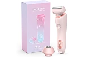 WINWJ Skin Glow Pro Rasierer, Divanity Rasierer, 2024 Neu Nano Rasierer Damen Elektrisch, Intimrasierer Für Frauen 2-in-1 Wechselklinge Geeignet Für Bikini Arme Beine Verschiedene KöRperteile