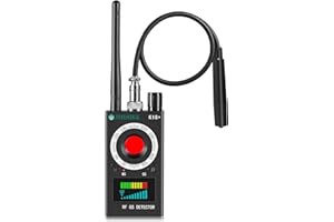 JMDHKK K18+ Hidden Camera Detector, Spy Camera Finder, Bug Detector, Magnetic Field Detector, Listening Device Detector – Privacy Protection Tool for Home, Office, Hotel, and Travel Security(Black)