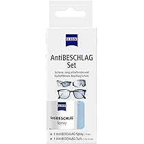 Spray Anti-Appannamento ZEISS Da 240 Ml Con 5 Panni - Protezione Fino A 72 Ore - 12