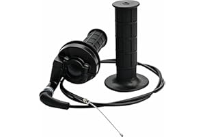 ‎APIELE APIELE Motorradgriff Motorrad Lenkergriffe 7/8 "22mm Motorrad Gasgriff with Griff + Kabel + Gasklemme Ersatz für ATV Quad 50cc 90cc 110cc 125cc 150cc 200cc 250cc Pitbike Dirtbike Mini Bike