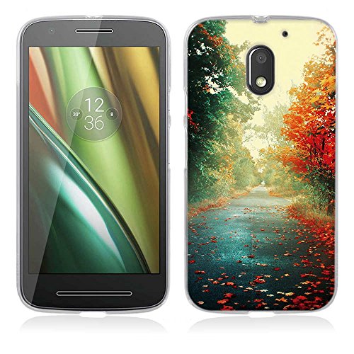 Funda Motorola Moto E3  Funda Motorola Moto E 3rd Gen - Fubaoda - Alta Calidad Serie hermosa y rom  ntica del paisaje  Gel de Silicona TPU  Fina  Flexible  Resistente a los ara  azos en su parte trasera  Amortigua los golpes  funda protectora anti-golpes para Motorola Moto E3   E 3rd Gen