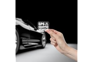 BULLTEK Juego de 4 pegatinas antirrobo para satélite, GPS, transparentes, interior de cristal, protección para coche, moto, camión, caravana, bicicleta con efecto antirrobo discreto y resistente (4,7 x 4,2 cm