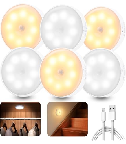 LED Puck Lights Tap Light Push Lights Dimbaar Onderkastverlichting Op