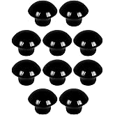Almond10 10PCS Nobel Mushroom Button Handle Drawer Cabinet Cover Handle Handle Black