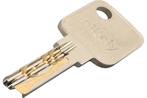 GERCAR Pro 1 llave de repuesto para cilindro doble y pomo de 60, 70, 80, 90 mm – Llave adicional de cierre igual o diferente, para cerrajero (1 unidad)